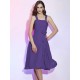 Charming Straps Sleeveless Pleats Applique Short Chiffon Bridesmaid Dresses