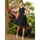 Chic Hand-Made Flower Sleeveless Short Chiffon Bridesmaid Dresses