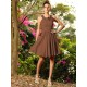 Chic Hand-Made Flower Sleeveless Short Chiffon Bridesmaid Dresses
