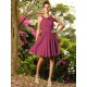 Chic Hand-Made Flower Sleeveless Short Chiffon Bridesmaid Dresses