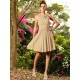 Chic Hand-Made Flower Sleeveless Short Chiffon Bridesmaid Dresses