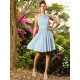 Chic Hand-Made Flower Sleeveless Short Chiffon Bridesmaid Dresses