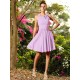 Chic Hand-Made Flower Sleeveless Short Chiffon Bridesmaid Dresses
