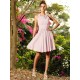 Chic Hand-Made Flower Sleeveless Short Chiffon Bridesmaid Dresses