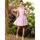 Chic Hand-Made Flower Sleeveless Short Chiffon Bridesmaid Dresses