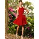 Chic Hand-Made Flower Sleeveless Short Chiffon Bridesmaid Dresses