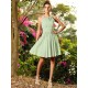 Chic Hand-Made Flower Sleeveless Short Chiffon Bridesmaid Dresses