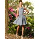 Chic Hand-Made Flower Sleeveless Short Chiffon Bridesmaid Dresses