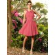 Chic Hand-Made Flower Sleeveless Short Chiffon Bridesmaid Dresses