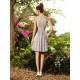 Chic Hand-Made Flower Sleeveless Short Chiffon Bridesmaid Dresses
