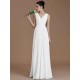 V-Neck Elegant Sleeveless Ruched Chiffon Bridesmaid Dresses