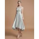 Modern Bateau Sleeveless Ruffles Asymmetrical Bridesmaid Dresses