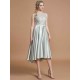 Modern Bateau Sleeveless Ruffles Asymmetrical Bridesmaid Dresses