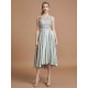 Modern Bateau Sleeveless Ruffles Asymmetrical Bridesmaid Dresses
