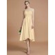 Modern Bateau Sleeveless Ruffles Asymmetrical Bridesmaid Dresses