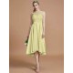 Modern Bateau Sleeveless Ruffles Asymmetrical Bridesmaid Dresses