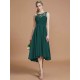 Modern Bateau Sleeveless Ruffles Asymmetrical Bridesmaid Dresses