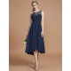 Modern Bateau Sleeveless Ruffles Asymmetrical Bridesmaid Dresses
