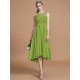 Modern Bateau Sleeveless Ruffles Asymmetrical Bridesmaid Dresses