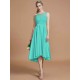 Modern Bateau Sleeveless Ruffles Asymmetrical Bridesmaid Dresses