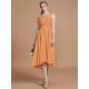 Modern Bateau Sleeveless Ruffles Asymmetrical Bridesmaid Dresses