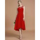 Modern Bateau Sleeveless Ruffles Asymmetrical Bridesmaid Dresses
