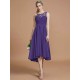 Modern Bateau Sleeveless Ruffles Asymmetrical Bridesmaid Dresses