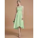 Modern Bateau Sleeveless Ruffles Asymmetrical Bridesmaid Dresses