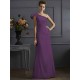 Classy Sleeveless One Shoulders Pleats Long Bridesmaid Dresses
