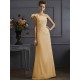 Classy Sleeveless One Shoulders Pleats Long Bridesmaid Dresses