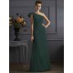 Classy Sleeveless One Shoulders Pleats Long Bridesmaid Dresses