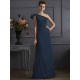 Classy Sleeveless One Shoulders Pleats Long Bridesmaid Dresses