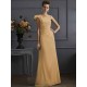 Classy Sleeveless One Shoulders Pleats Long Bridesmaid Dresses