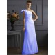 Classy Sleeveless One Shoulders Pleats Long Bridesmaid Dresses