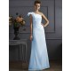 Classy Sleeveless One Shoulders Pleats Long Bridesmaid Dresses