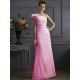 Classy Sleeveless One Shoulders Pleats Long Bridesmaid Dresses