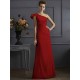Classy Sleeveless One Shoulders Pleats Long Bridesmaid Dresses
