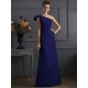 Classy Sleeveless One Shoulders Pleats Long Bridesmaid Dresses