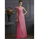 Classy Sleeveless One Shoulders Pleats Long Bridesmaid Dresses