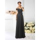 Charming Spaghetti Straps Pleats Sleeveless Long Chiffon Bridesmaid Dresses