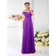 Charming Spaghetti Straps Pleats Sleeveless Long Chiffon Bridesmaid Dresses
