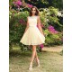 Chic Lace Sleeveless Short Bridesmaid Dresses