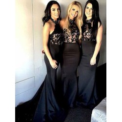Mermaid Gorgeous Halter Sleeveless Bridesmaid Dresses