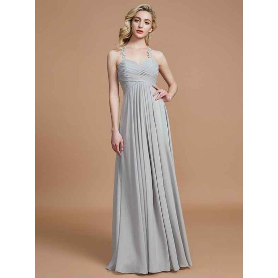 Gorgeous Sweetheart Sleeveless Ruched Chiffon Bridesmaid Dresses