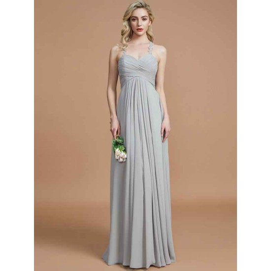 Gorgeous Sweetheart Sleeveless Ruched Chiffon Bridesmaid Dresses