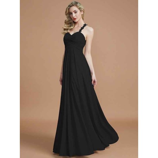 Gorgeous Sweetheart Sleeveless Ruched Chiffon Bridesmaid Dresses
