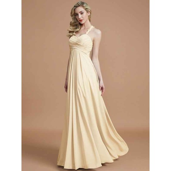 Gorgeous Sweetheart Sleeveless Ruched Chiffon Bridesmaid Dresses