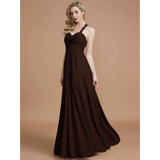 Gorgeous Sweetheart Sleeveless Ruched Chiffon Bridesmaid Dresses