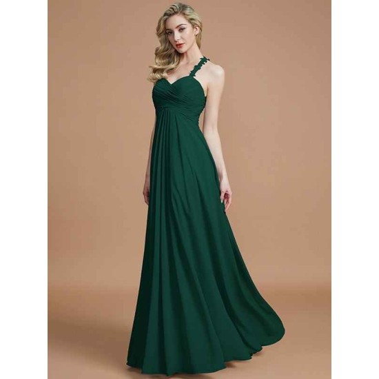 Gorgeous Sweetheart Sleeveless Ruched Chiffon Bridesmaid Dresses
