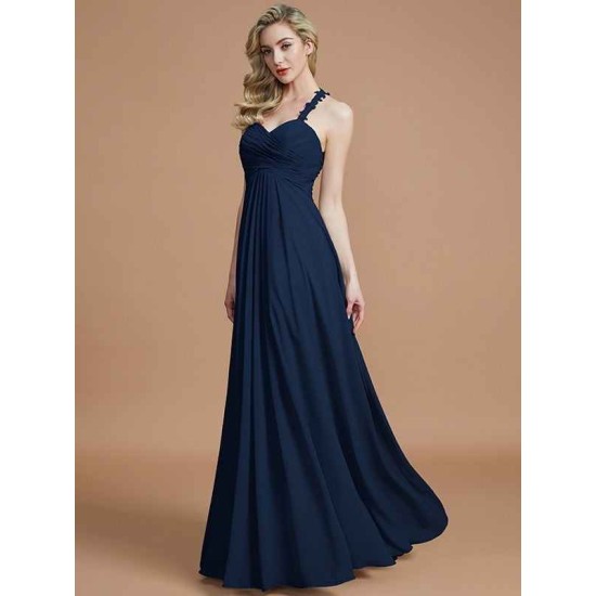 Gorgeous Sweetheart Sleeveless Ruched Chiffon Bridesmaid Dresses